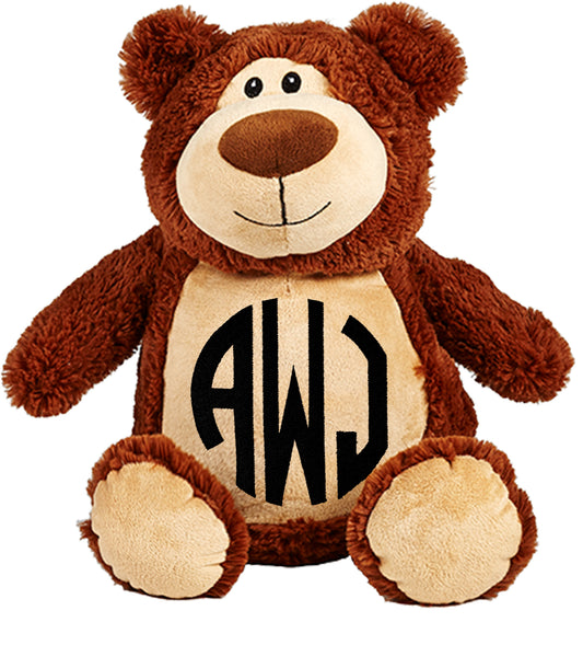 Personalized Stuffed Brown Bear