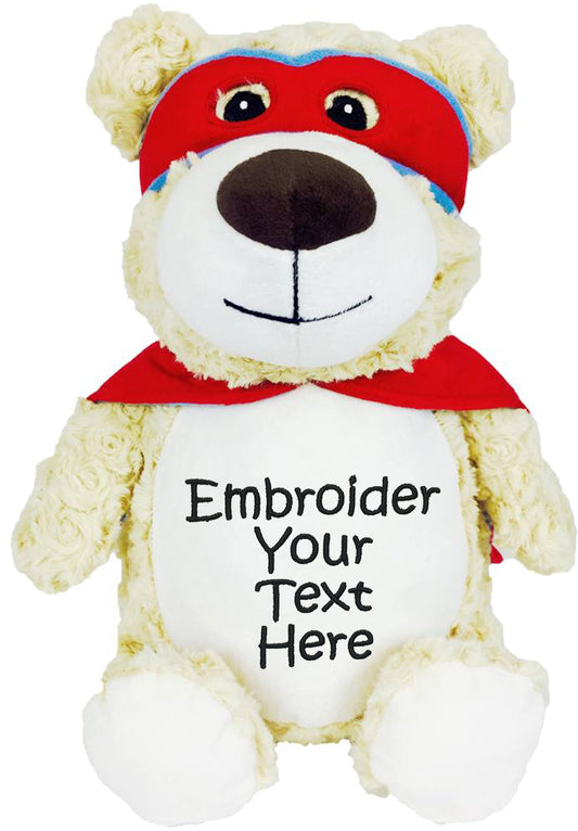Personalized Stuffed Super Hero Bear