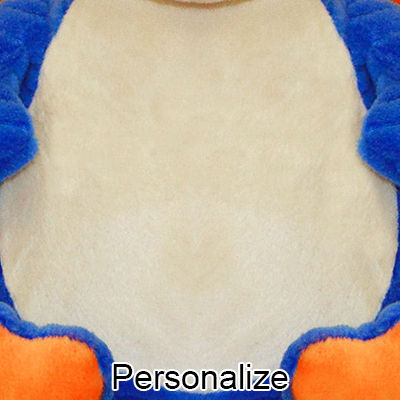 Personalized Stuffed Blue Dragon
