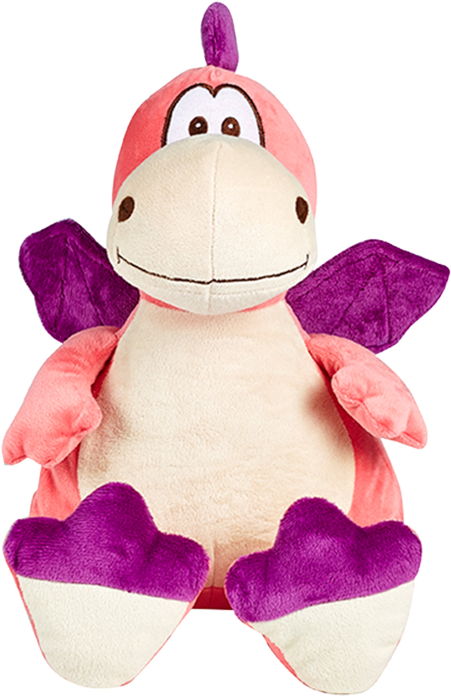 Personalized Stuffed Pink and Purple Dragon