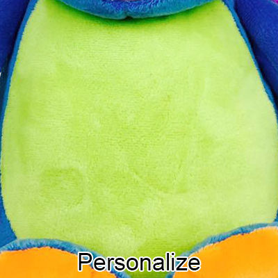 Personalized Stuffed Blue Signature Dragon
