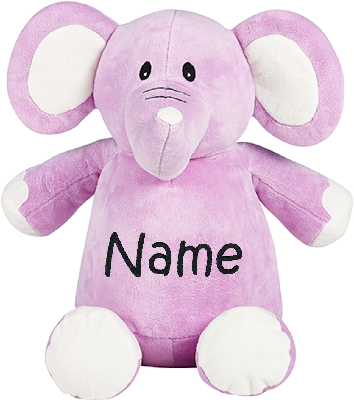 Personalized Stuffed Lavender Elephant