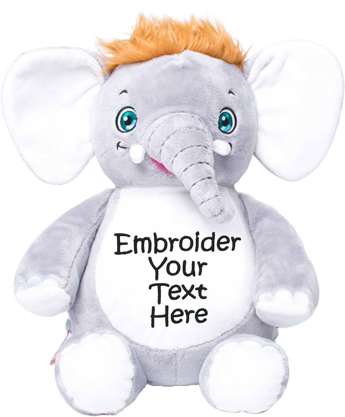 Personalized Stuffed Signature Elephant