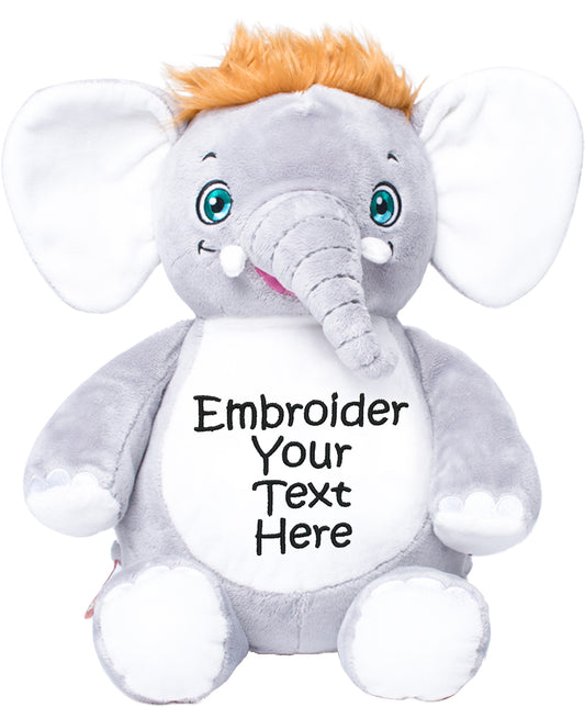 Personalized Stuffed Signature Elephant