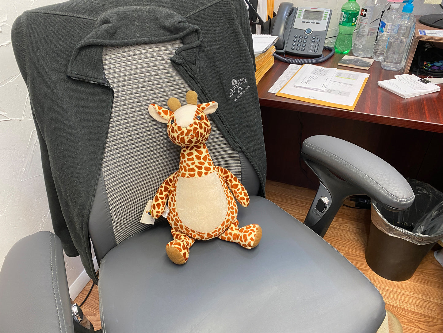 Personalized Stuffed Brown Giraffe