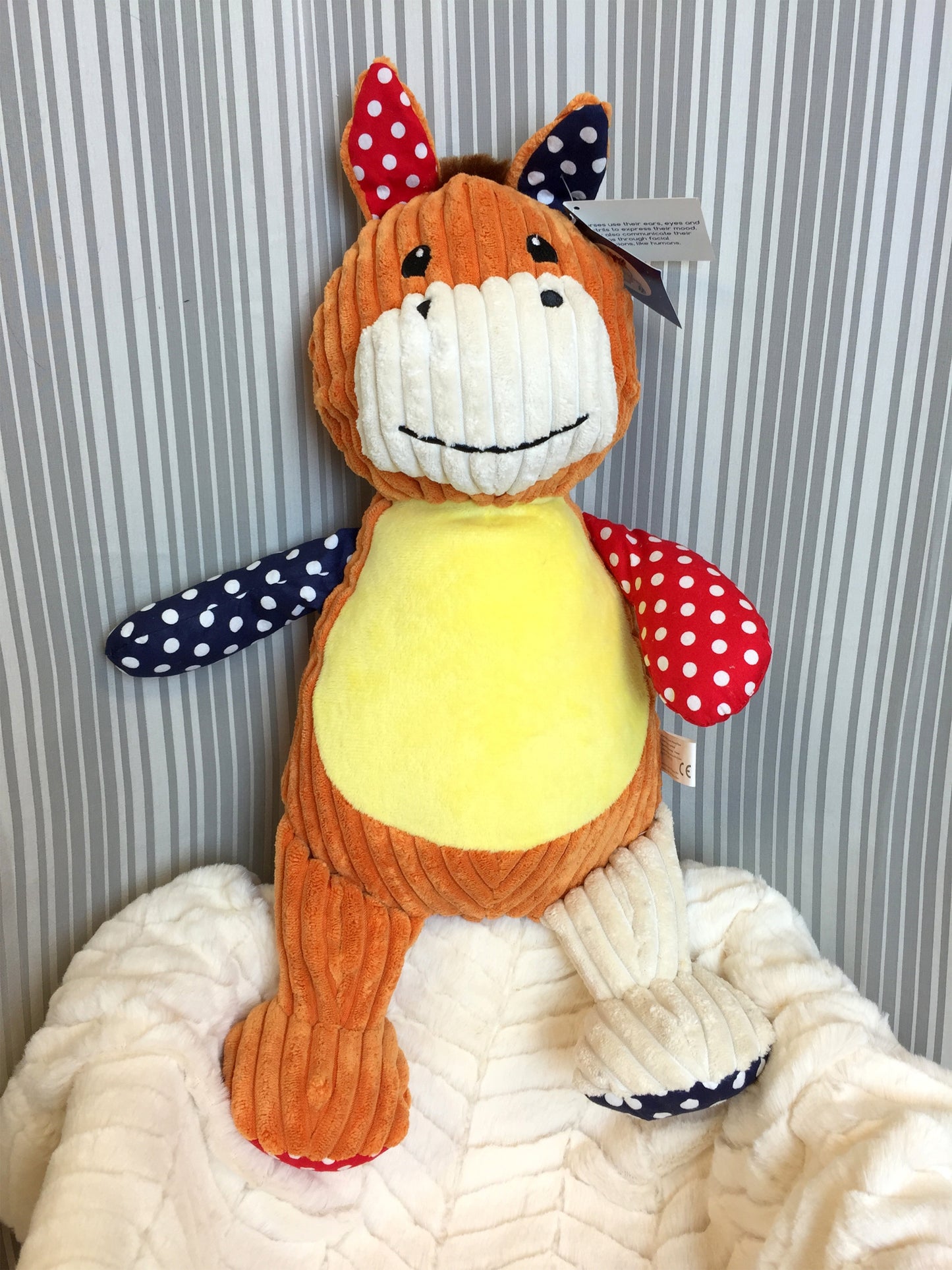 Personalized Stuffed Harlequin Horse