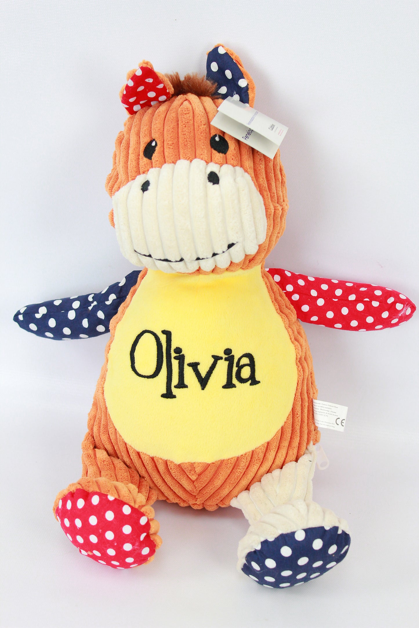 Personalized Stuffed Harlequin Horse