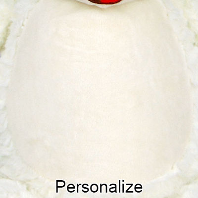 Personalized Stuffed White Fluffy Fluffy Lamb