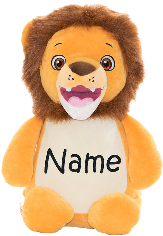 Personalized Stuffed Gold Lion