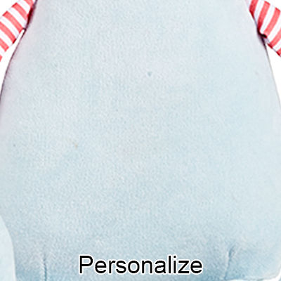 Personalized Stuffed Pastel Blue Mouse