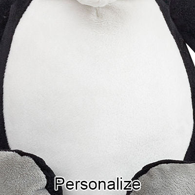 Personalized Stuffed Black Panda