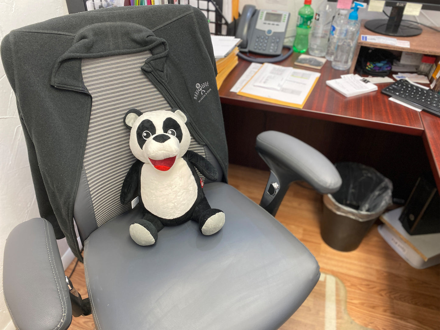 Personalized Stuffed Black Panda