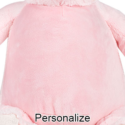 Personalized Stuffed Pink Pig