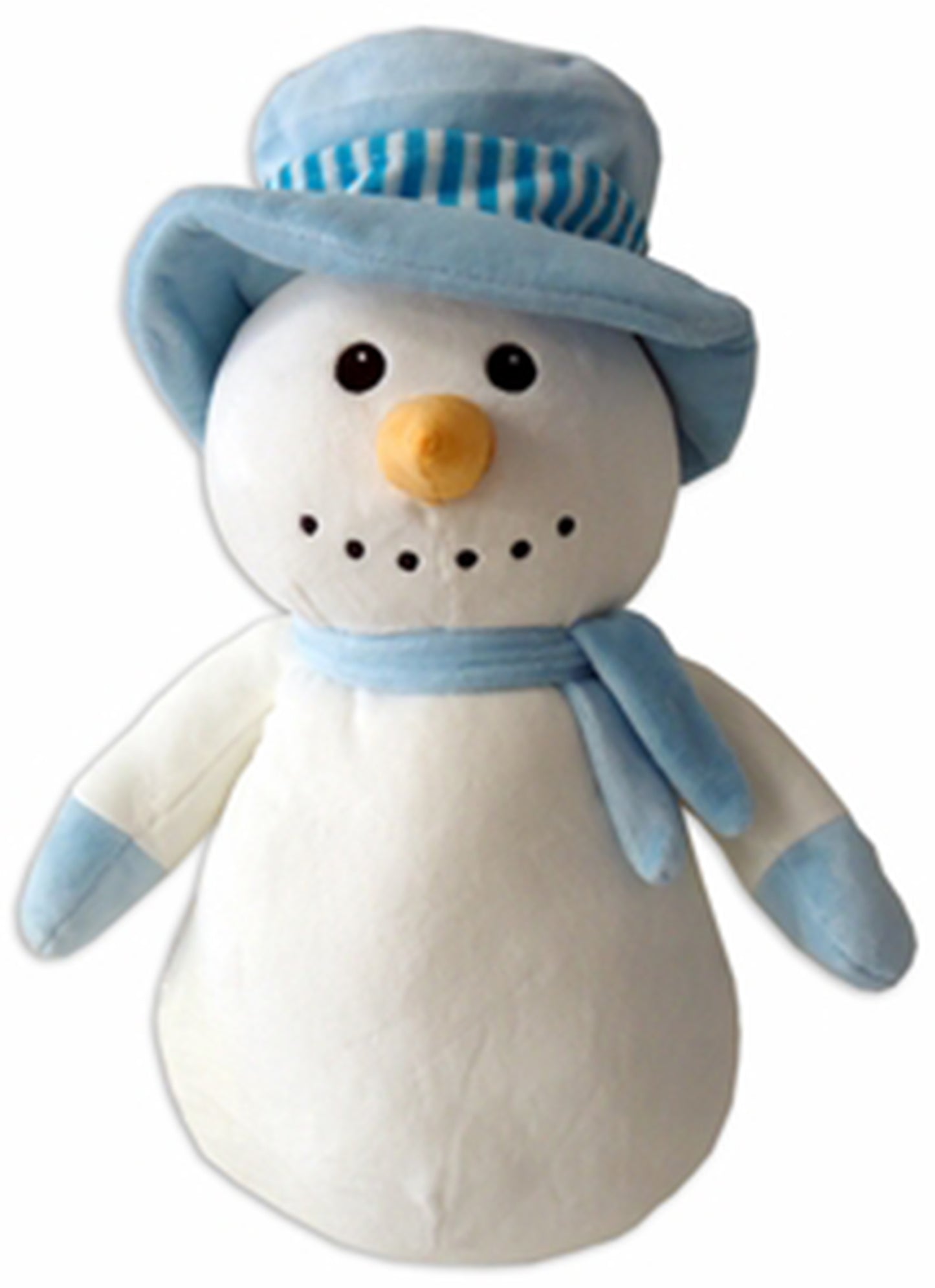 Personalized Stuffed Blue Hat Snowman