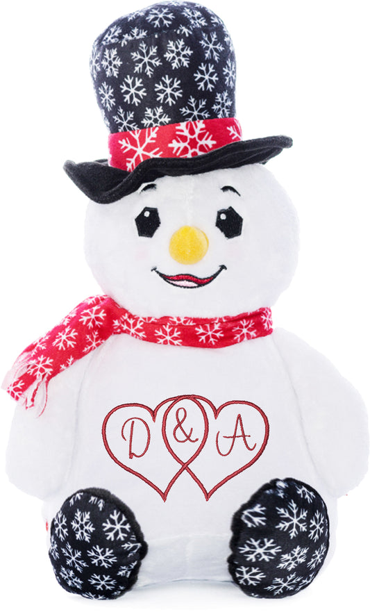 Personalized Stuffed Snowflake Snowman