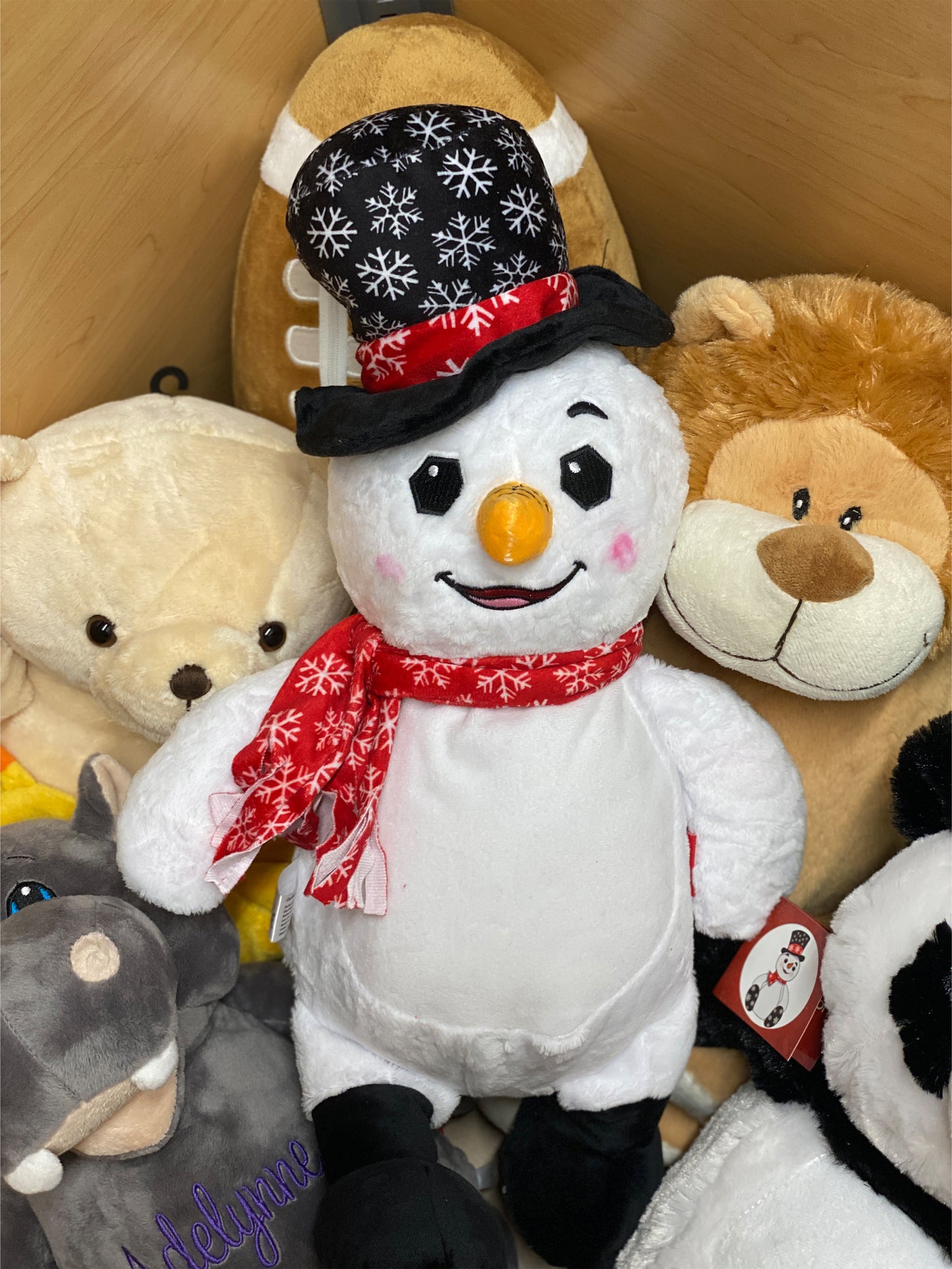 Personalized Stuffed Snowflake Snowman