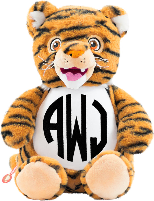 Personalized Stuffed Orange Signature Tiger