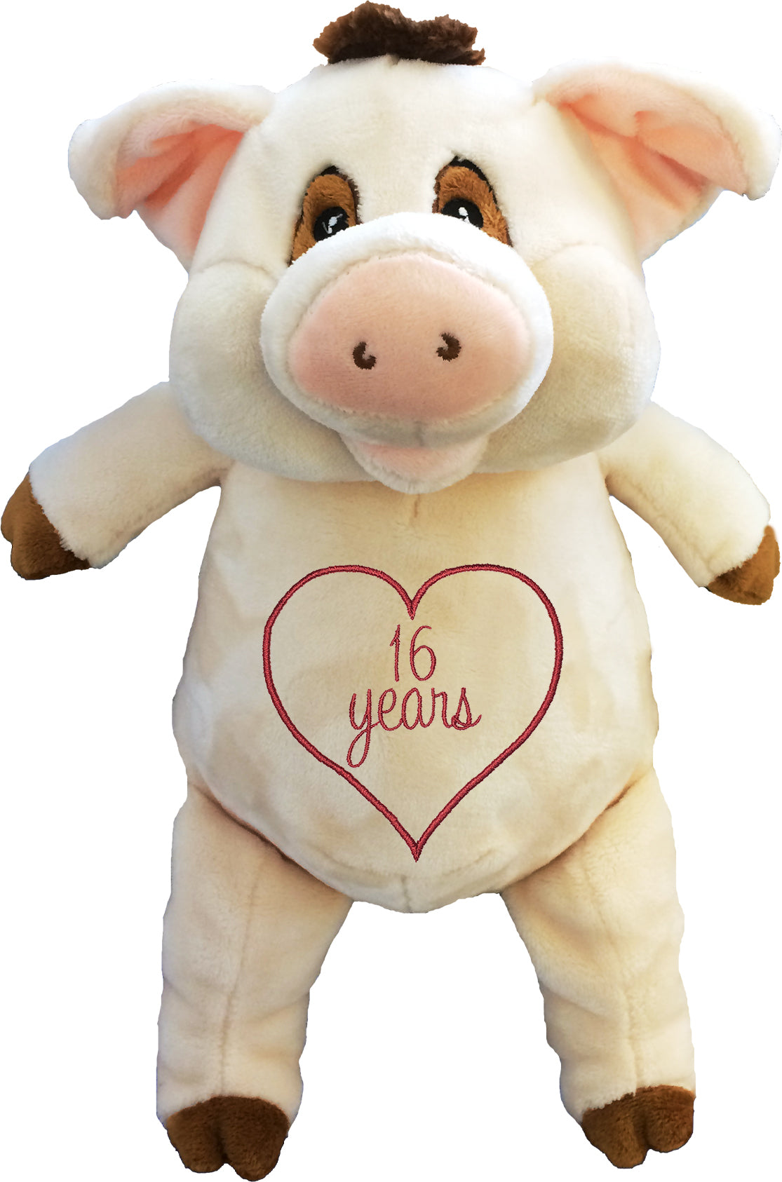 Personalized Stuffed Pink Warthog