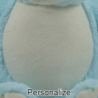 Personalized Stuffed Blue Bear