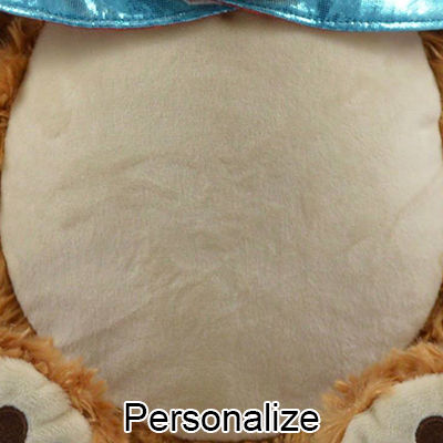 Personalized Stuffed Blue Super Bear