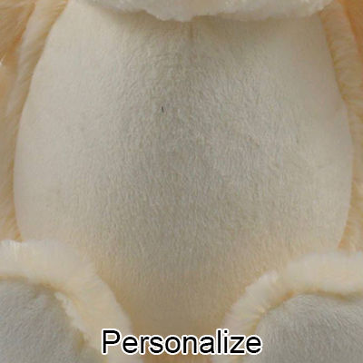 Personalized Stuffed Ivory Bunny