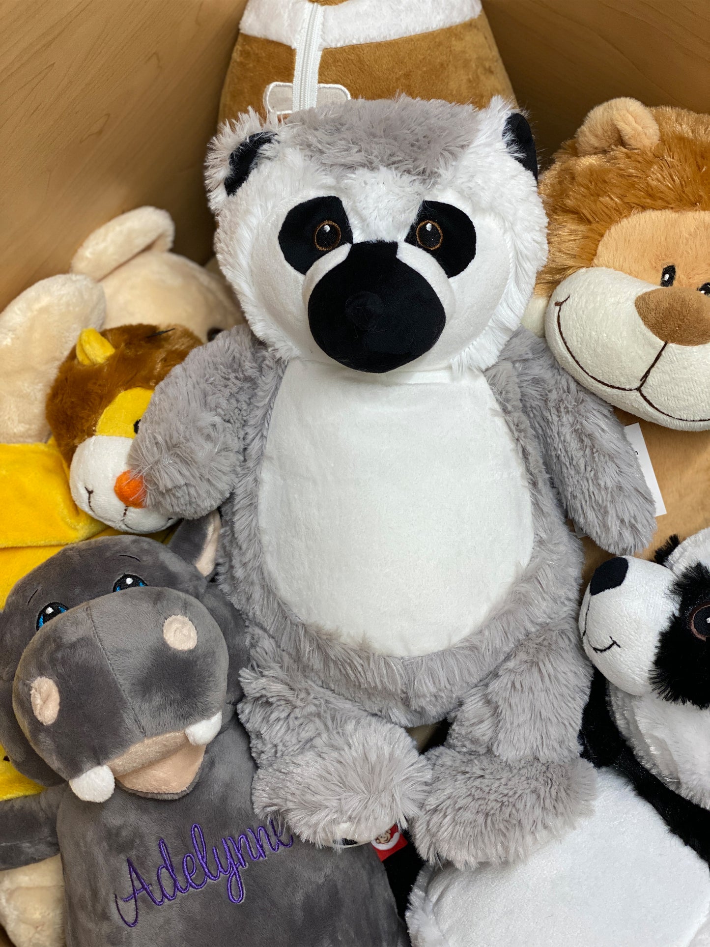 Personalized Stuffed Gray Lemur