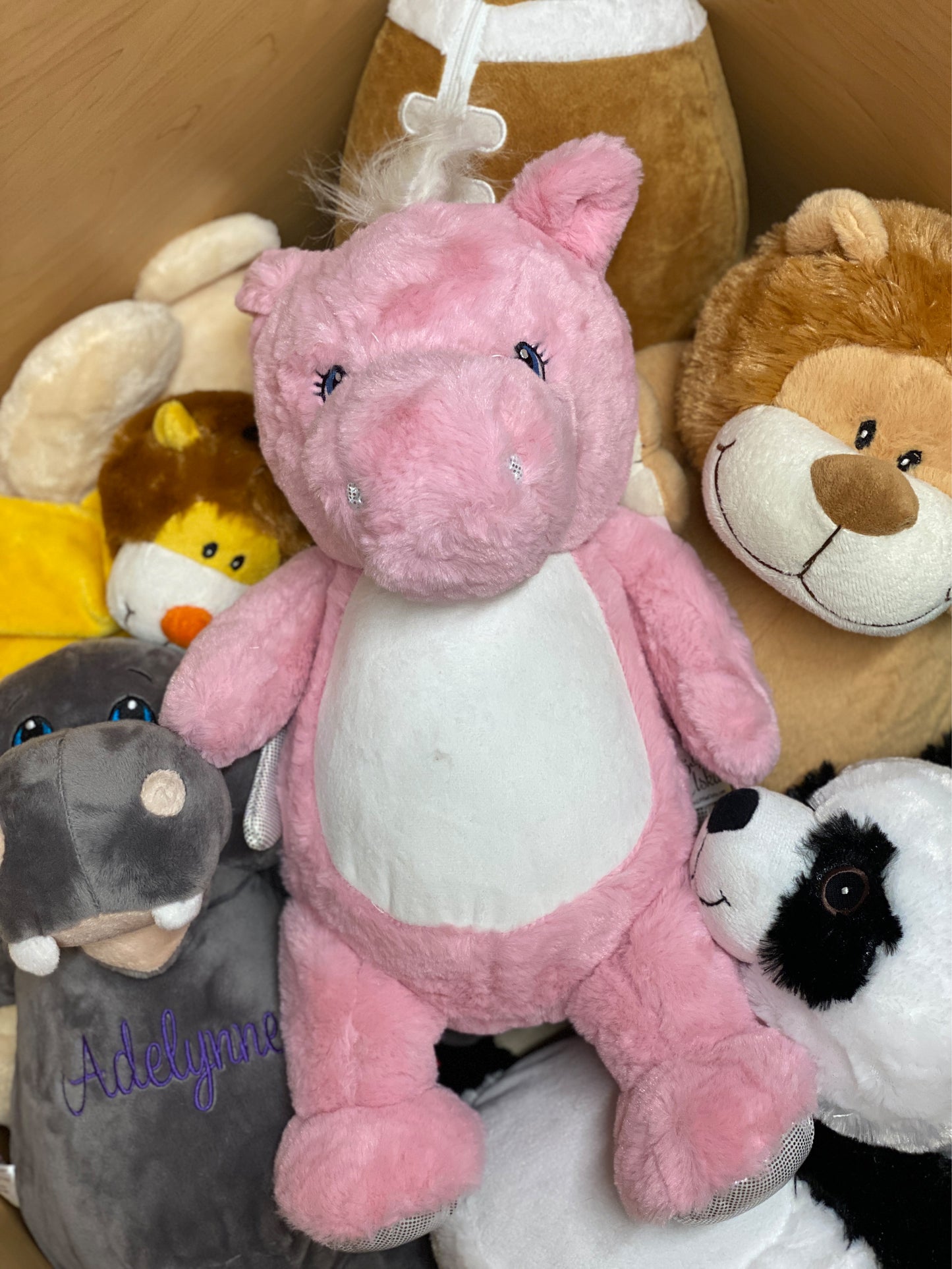 Personalized Stuffed Pink Pegasus