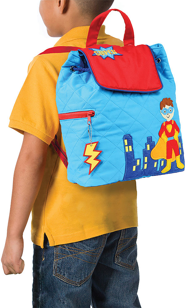 Personalized Stephen Joseph Quilted Backpack, Super Hero