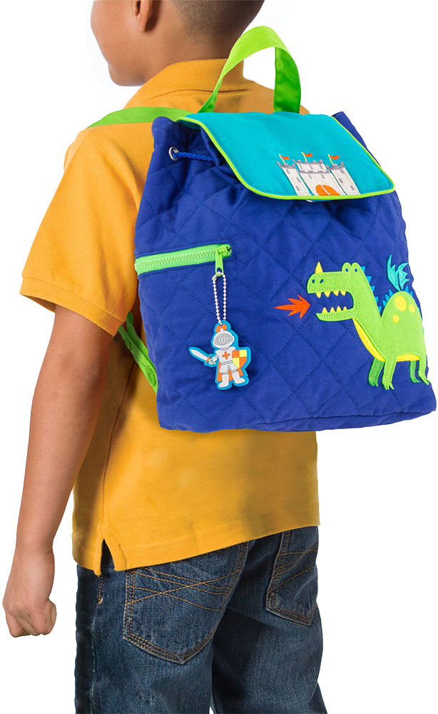 Personalized Stephen Joseph Quilted Backpack, Dragon