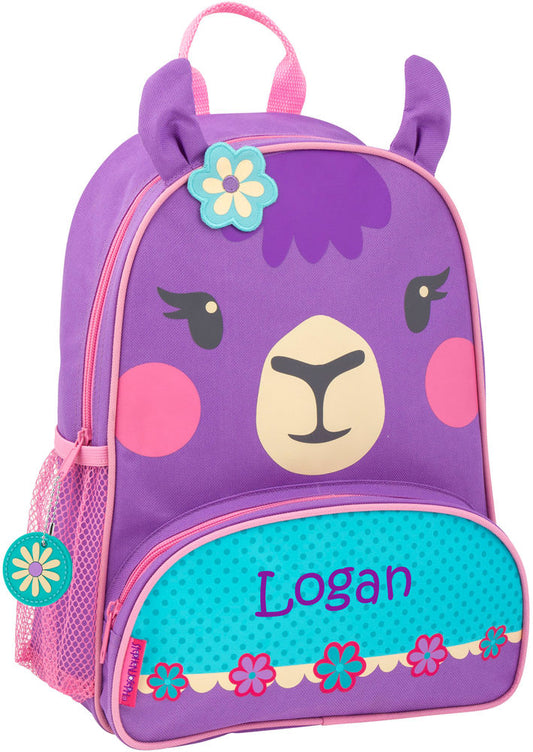 Personalized Stephen Joseph Sidekick Backpack, Llama