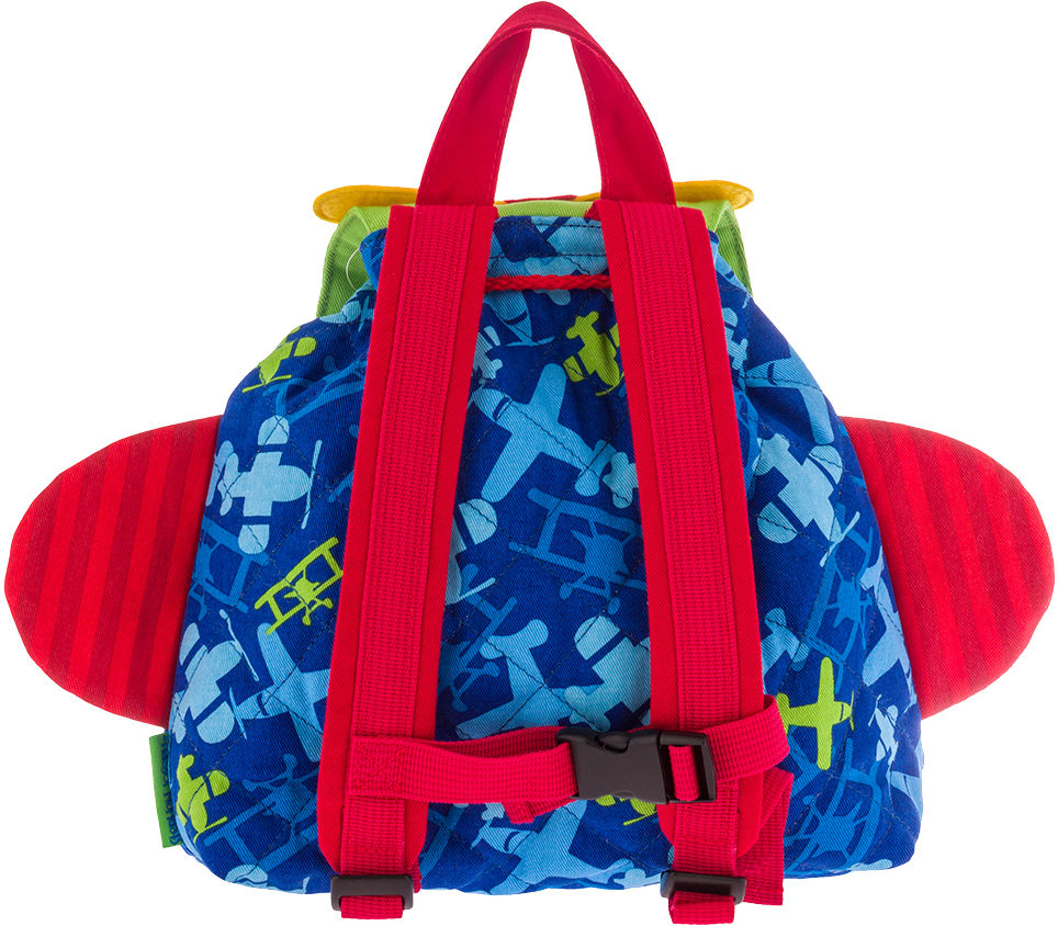 Personalized Stephen Joseph All Over Print Little Buddy Bag, Airplane