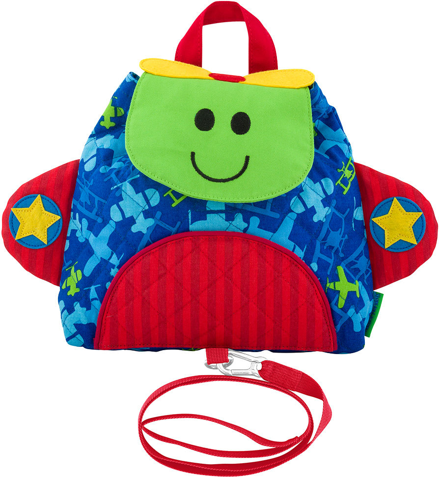 Personalized Stephen Joseph All Over Print Little Buddy Bag, Airplane