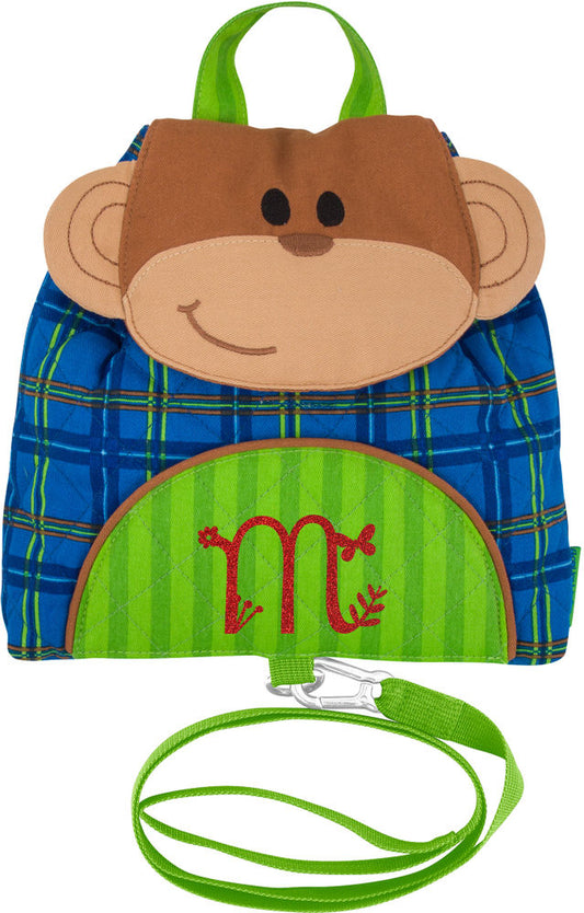 Personalized Stephen Joseph All Over Print Little Buddy Bag, Monkey
