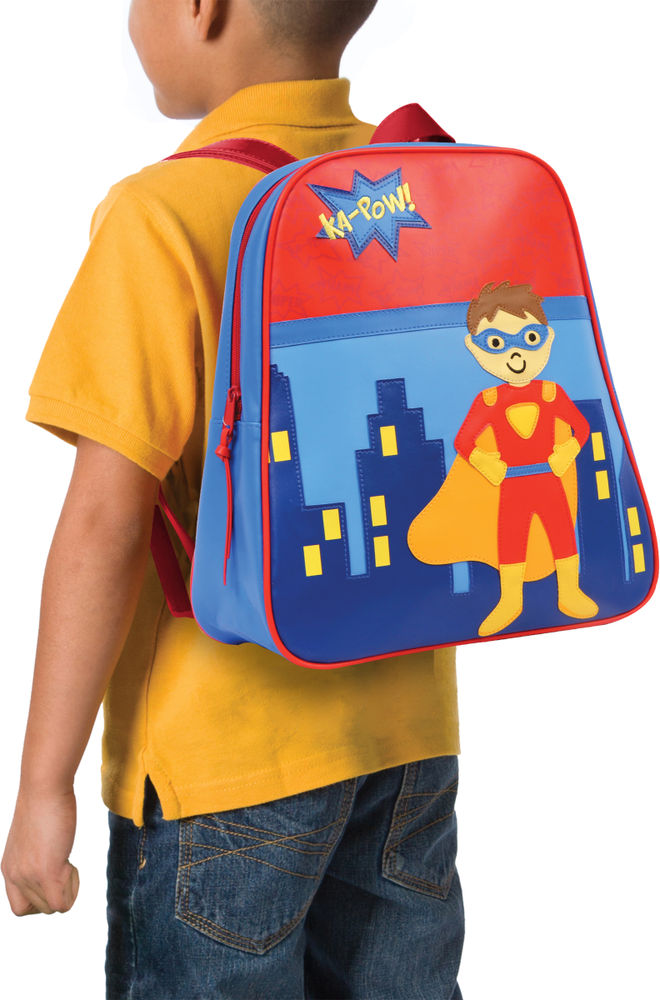 Personalized Stephen Joseph Go Go Backpack, Superhero