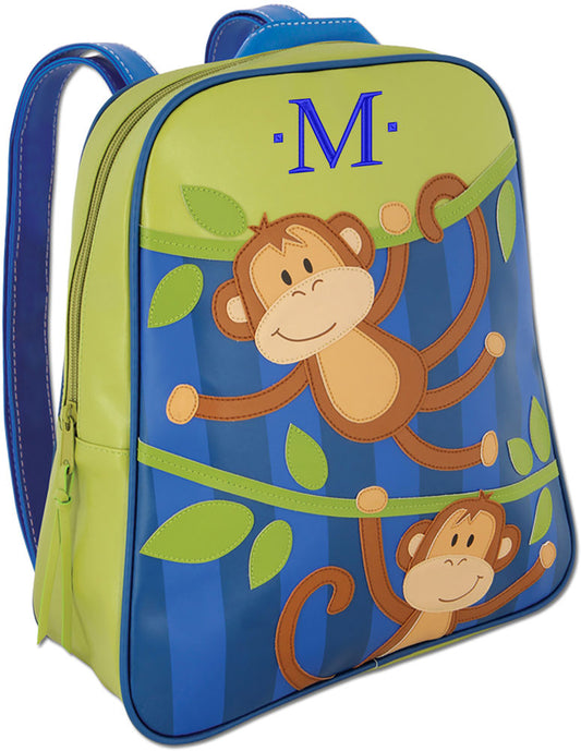 Personalized Stephen Joseph Go Go Backpack, Monkey
