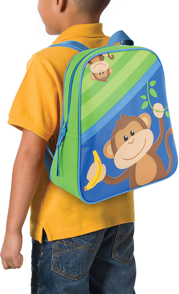 Personalized Stephen Joseph Go Go Backpack, Boy Monkey