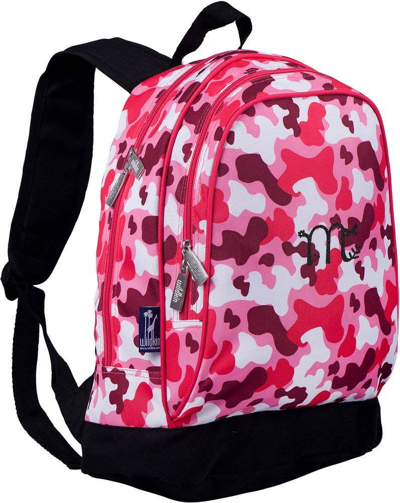 Personalized Wildkin 15 Inch Backpack, Camo Pink