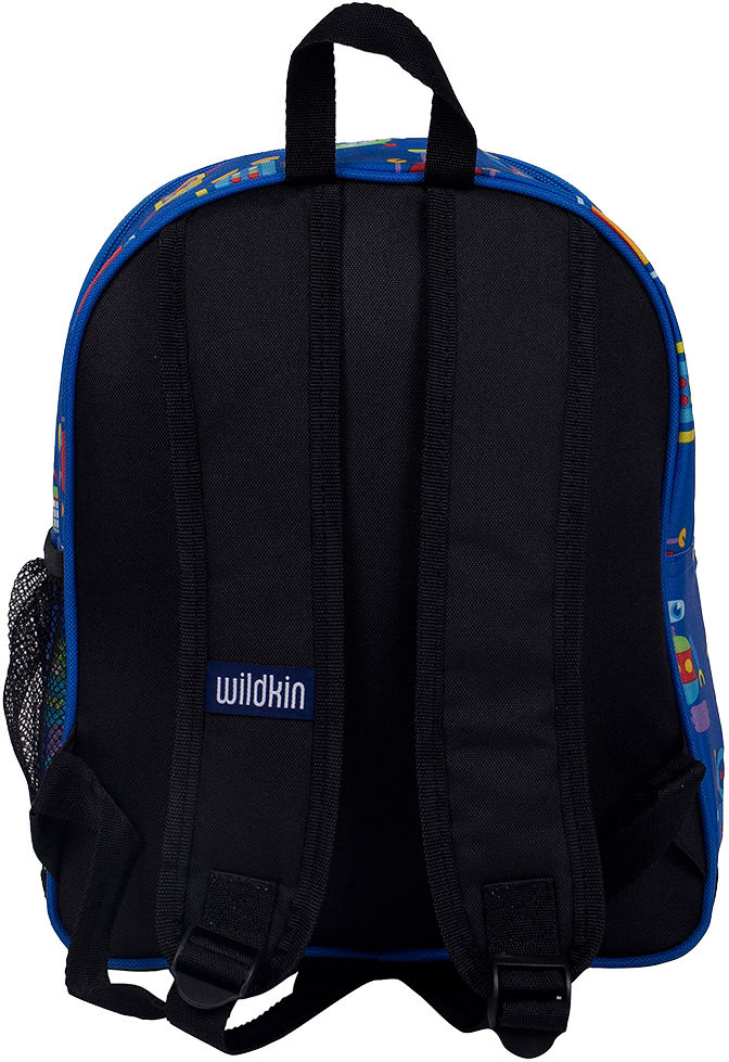 Personalized Wildkin Pack 'n Snack 12 Inch Backpack, Robots