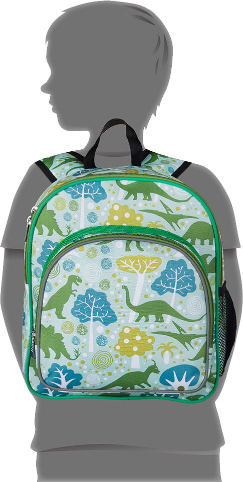 Personalized Wildkin Pack 'n Snack 12 Inch Backpack, Dinomite Dinosaurs
