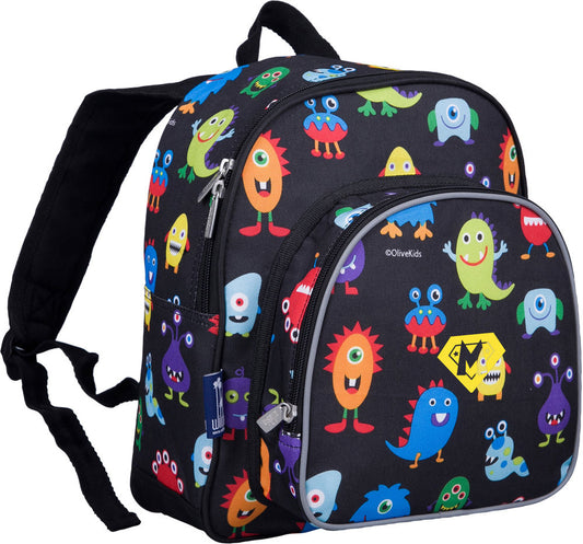 Personalized Wildkin Pack 'n Snack 12 Inch Backpack, Monsters