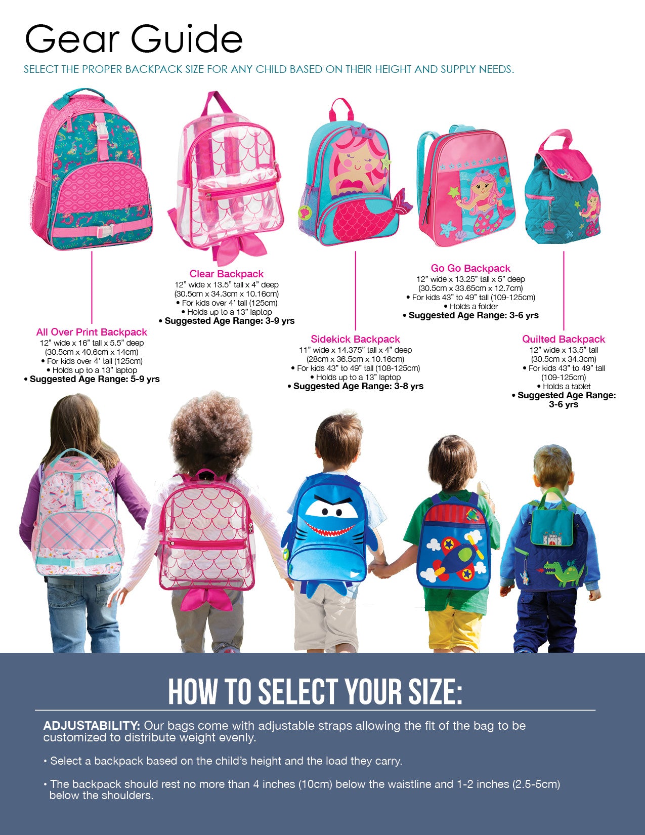 Personalized Stephen Joseph Quilted Backpack, Princess